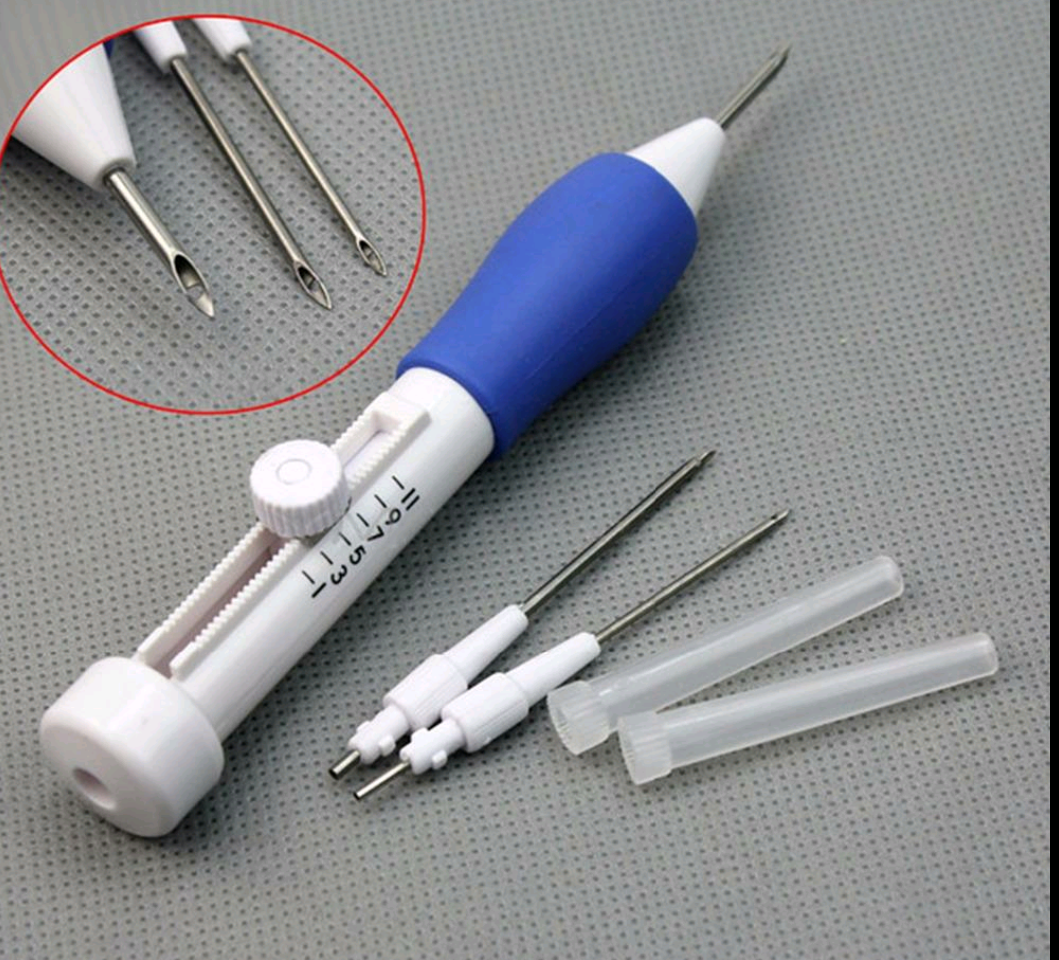 DIY Magic Embroidery Pen Clothing Punch/Needle 1.3/1.6/2.2mm Diameter