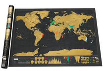 Scratch Map Deluxe, Scratch off Personalized Capitals or Countries Around the World