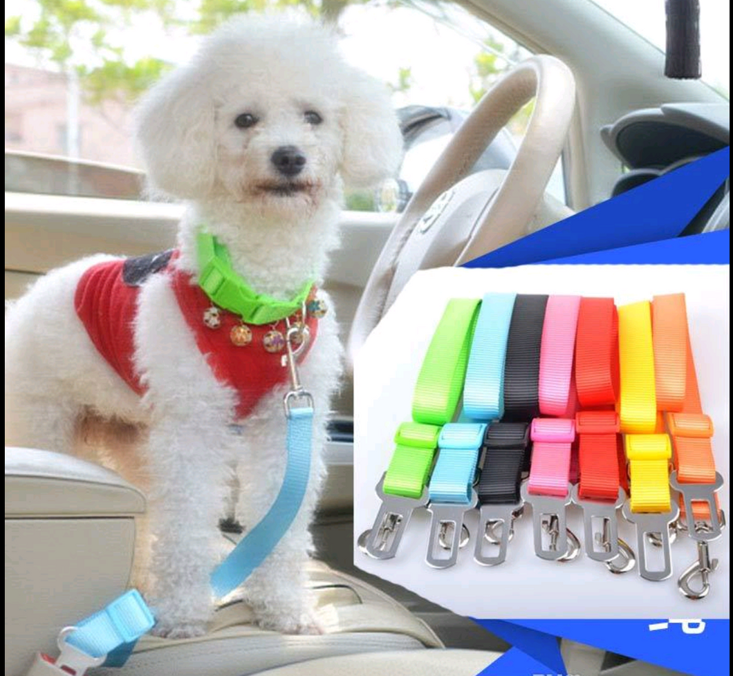 Adjustable Pet Dog Safety Seat Belt Nylon