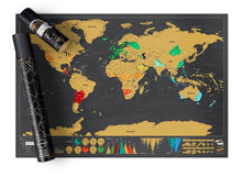 Scratch Map Deluxe, Scratch off Personalized Capitals or Countries Around the World