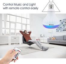 Wireless Bluetooth Speaker and Smart Led Light Music Player Audio with Remote Control