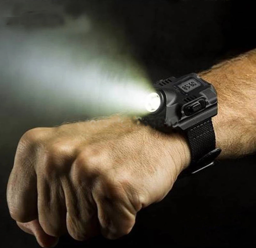 LED Tactical WristWatch and Flashlight