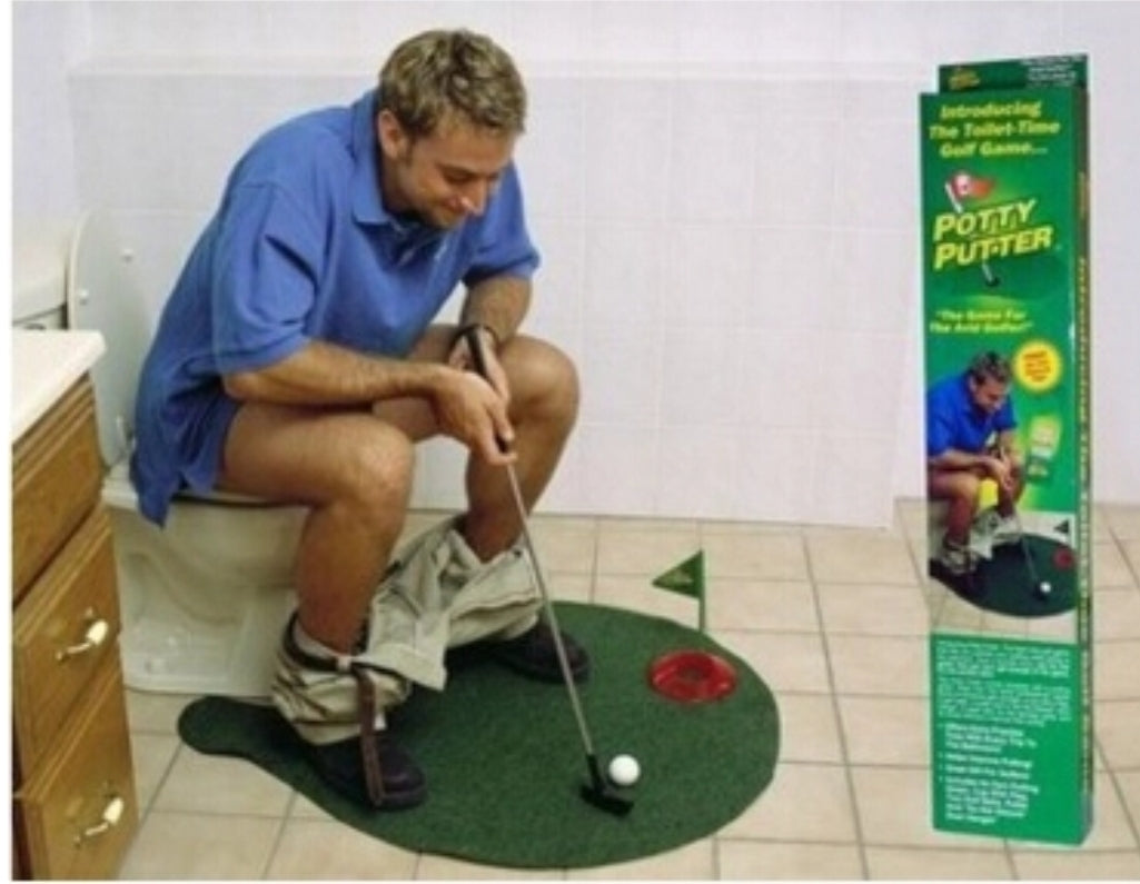 Potty Putter Toilet Golf Game Mini Golf Set