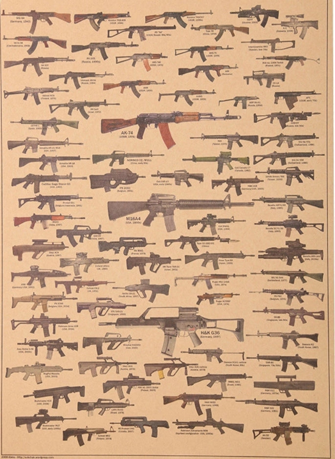World Famous Gun Daquan Wall Sticker