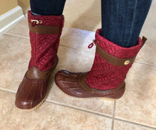 Women's Shoes Mid Calf Drawstring Side Zipper Duck Winter Boots