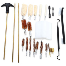 24 Piece Gun cleaning Kit w/case and 50 patches