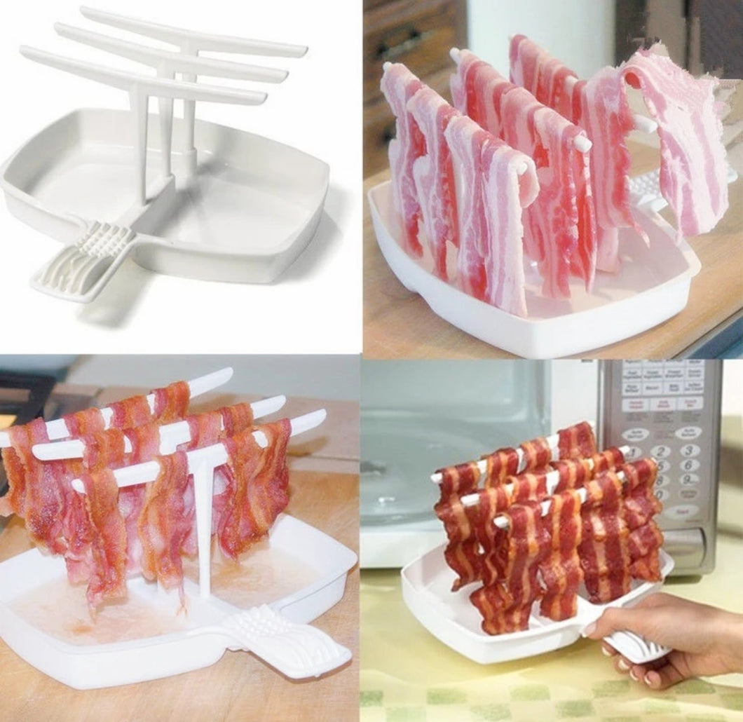 Microwaveable Healthier Bacon Tray Rack