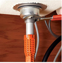 Tight Spaces New Faucet and Sink Installer, Orange