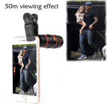 Universal 8X/12X Optical Zoom Telescope Clip on Camera Lens For Cell Phone