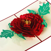 3D Handmade Pop Up Rose Card