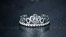 925 Sterling Silver Finger Ring My Princess Queen Crown
