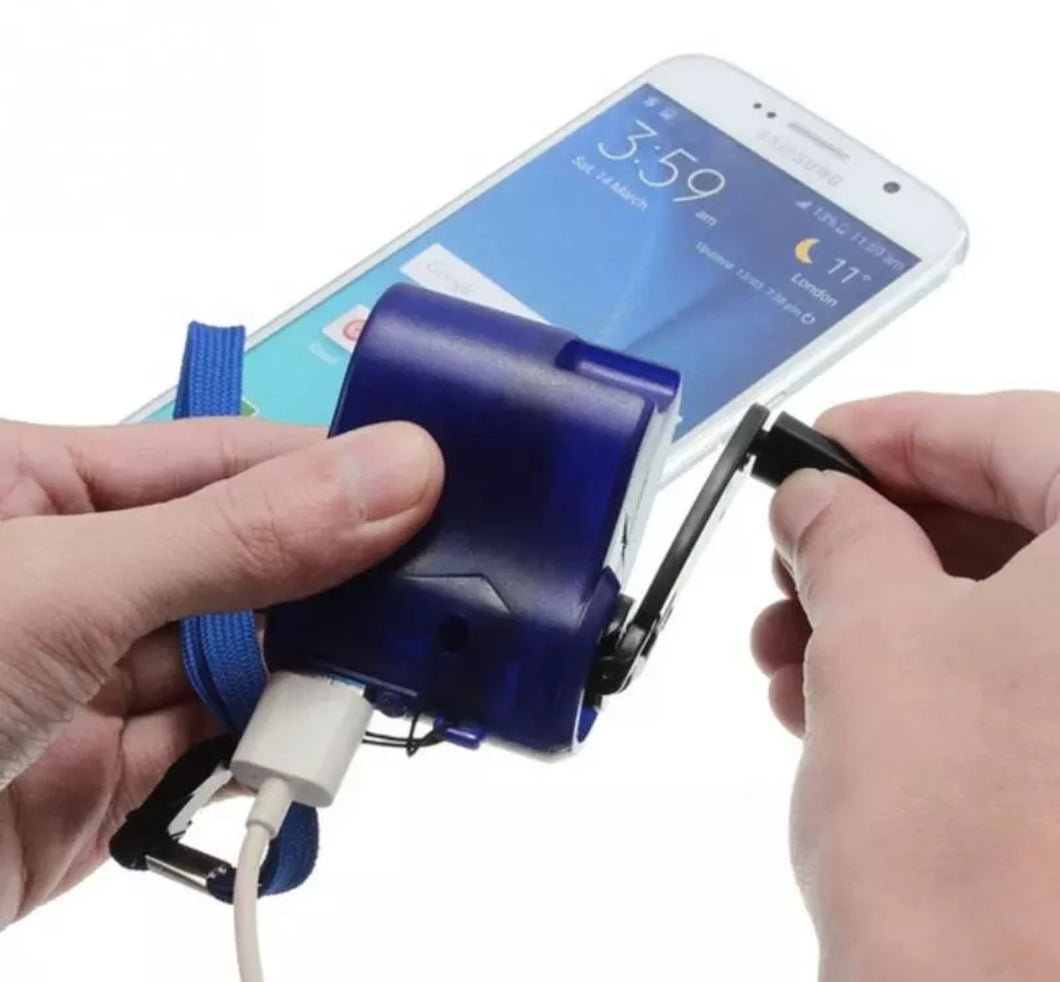 Mini Emergency Hand-Cranking Charger USB