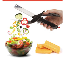 2 In 1 Multi-Function Kitchen Scissors Cutter Knife&Board