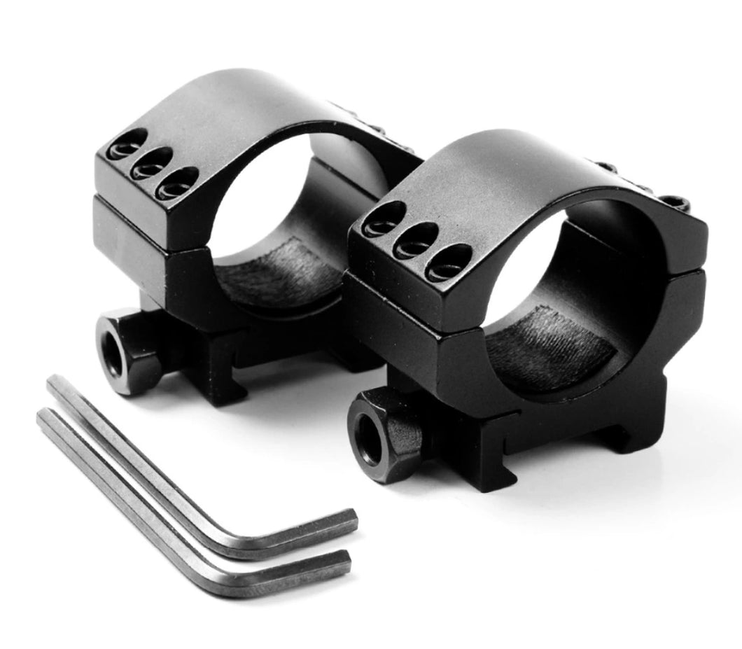Tactical 30mm Scope Rings, Low Profile  2 Pcs