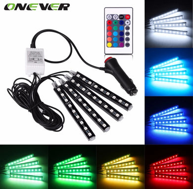 Car Atmoshpere 9 LED Strip Light- 16 colors