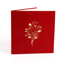 3D Handmade Bouqet of Roses Pop Up Card