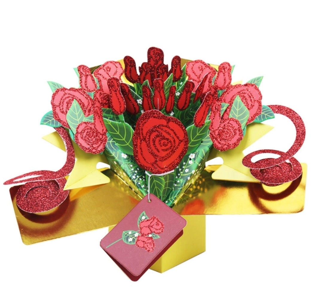 3D Handmade Rose Bouqet Box