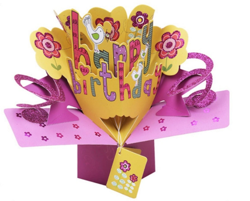 3D Handmade Happy Birthday Pop Up Box