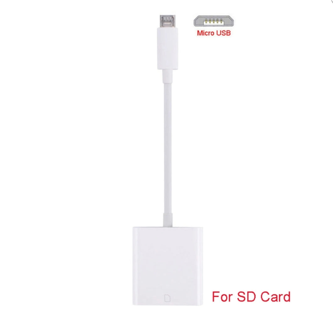 Micro USB SD Card Reader Android Cell phones