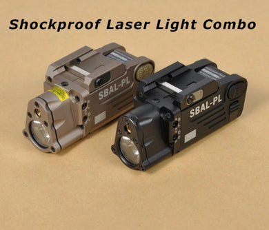 PL Tactical Laser Light Combo Military Weapon Light White Illuminator Red Aiming Laser