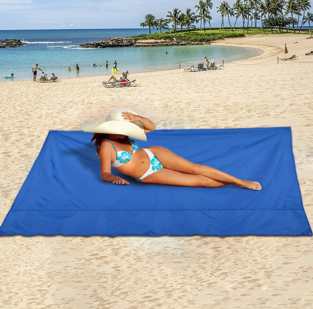 86x70in Waterproof Beach Mat Outdoor Blanket