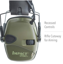 Howard Leight by Honeywell Impact Sport Sound Amplification Electronic Shooting Earmuff, Classic Green (R-01526)